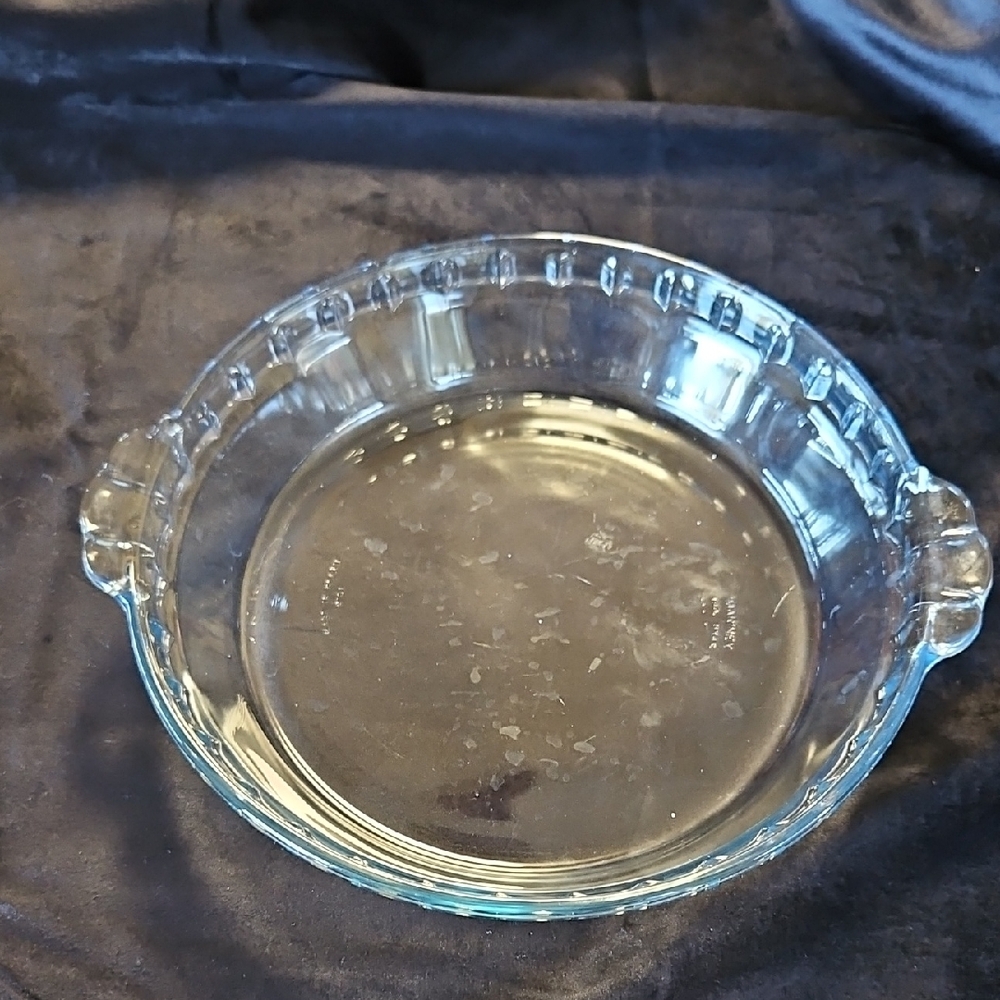 Vintage MARINEX 9" Fluted Glass Baking Pie Dish